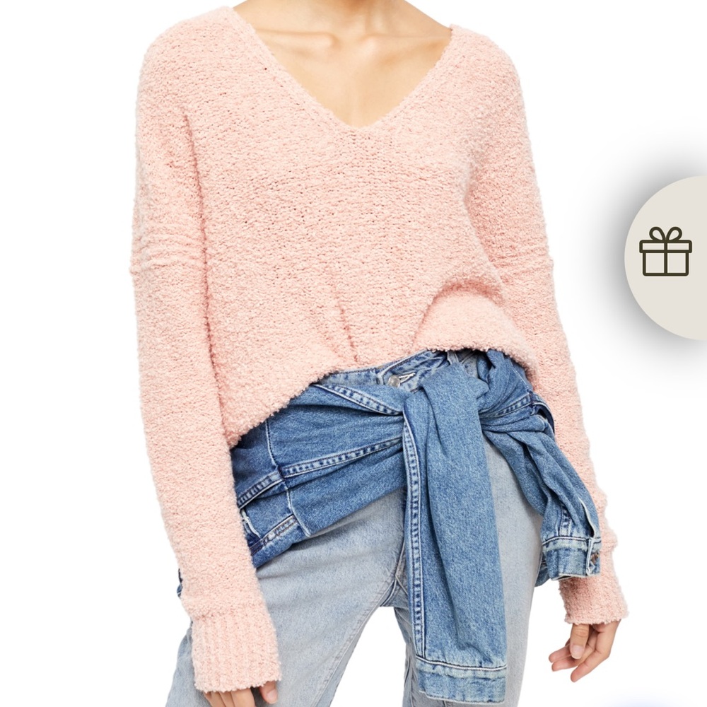 Free People Finders Keepers V Neck Sweater size XS - Picture 3 of 8